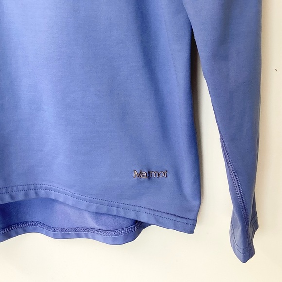 Marmot 1/2 Zip Nylon Blend Pullover - Blue - L - Picture 3 of 8